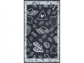 6с103.412ж1 Атрибуты бани(антрацит) Полотенце махровое 50х90см