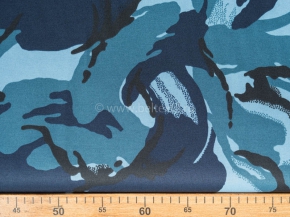 Ткань ГРЕТА арт.4С5-КВкмф+ВО рис.4036/3 кукла синяя, МОГОТЕКС, 150см
