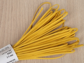 1С14-Г50 (рис.5507) ШНУР ОТДЕЛОЧНЫЙ (сутаж) св-желтый*190, d-2.5мм (рул.20м)