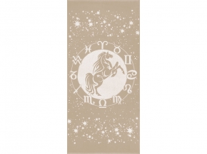 6с102.511ж2 Зодиак-лошадь(лен3) Полотенце махровое 67х150см