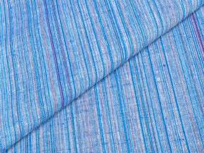 Ткань п/лён пестротканый арт. 1-25 лен 40%, хл. 60%, пл. 160гр Синие полоски, 150см