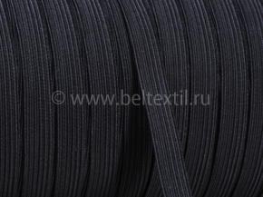 10мм. Резинка ткацкая 10мм, черный (рул.100м) Тип F