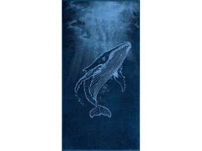 6с102.413ж1 Навстречу свету (темно-синий6) Полотенце махровое 81х160см