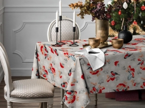 Рогожка набивная арт. 904 МАПС рис. 29386/1 Снегири и рябина, 150см