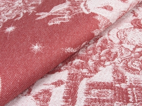 07с-39ЯК  50*70  Полотенце "Русская зима" цв. красный