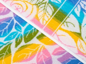 6с102.411ж1 Тропикана (белая радужка) Полотенце махровое 67х150см