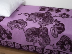 3с109.413ж1 Орхидея(фиалка4) Плед 208х220 см