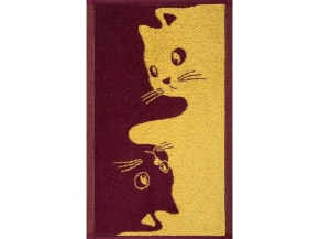 1с105.413ж1 Инь-ян-коты(кр.дерево1) Полотенце махровое 50х30 см