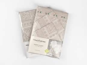 25С9-ШР/уп.кор. Комплект столовый D158 + 6 салф. 40*40 "Златовласка" цв. 133 рис. 669