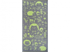 2о22.129ж1 Гриб и ежик (св.салатовый) Полотенце 67х140 см