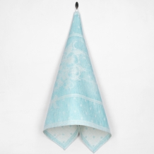 7с-128ЯК  50*70  Полотенце "Анютины глазки" цв. бирюзовый (многоцветный)