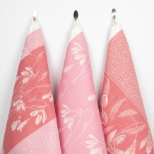 22С159-ШР/фкор. Комплект полотенец из 3 шт 43*70 "Подснежники-3" цв. 3 рис. 352