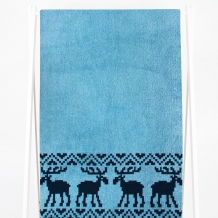 6с102.411ж1 Оленики(джинс) Полотенце махровое 67х150см