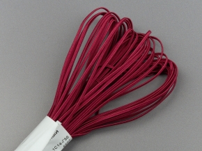 1С14-Г50 (рис.5507) ШНУР ОТДЕЛОЧНЫЙ (сутаж) малиновый*021, d-2.5мм (рул.20м)