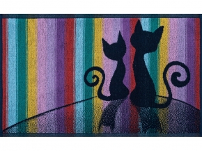 6с104.411ж1 В тишине (темно-синяя радужка) Полотенце махровое 67х40см