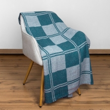 20С30-ШР/у./л.суп/ст 210*200 Плед "Клетка" цв. 250 рис. 4 синий