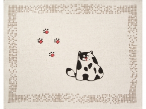 24С112-ШР/р.п./фкор Комплект полотенец из 3 шт. 46*60 "Коты-3" рис. 373