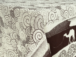 3с109.411ж1 Караван (шоколад) Плед 208х150 см