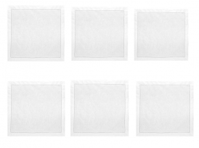 01с-44ЯК Салфетка 45*45 "Овальная" цв. белый (по 6 шт, цена указана за 1 шт)