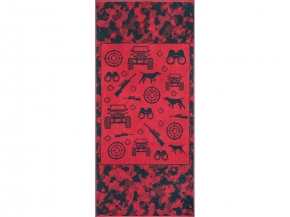 6с102.411ж1 Охотнику(т.зеленый1) Полотенце махровое 67х150см