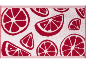 1с105.413ж1 Ломтики(бордо1) Полотенце махровое 50х30 см