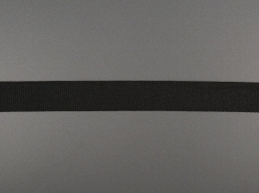 20мм. Лента репсовая 20мм (5,04г/м) черный (кат.50)