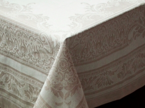 01с58 ЯК   Скатерть  170*350  "Акантус"  цв.бежевый