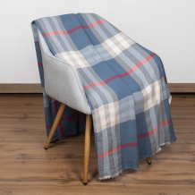 21с131-ШР/у./л.с.уп. 140*180  плед "Полет" цв.2  рис. 837 клетка