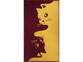 6с103.412ж1 Инь-ян-коты(кр.дерево1) Полотенце махровое 50х90см