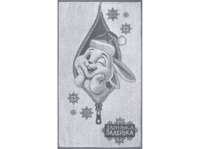 6с103.412ж1 Заинька(графит5) Полотенце махровое 50х90см