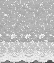 1.80м 16021 Тюль-жаккард Lila 180 см (WHITE, W1592)