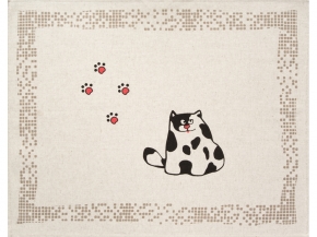 20С189-ШР+К/п.р/фкор Комплект полотенец из 3 шт 46*60 "Коты-3" рис. 373