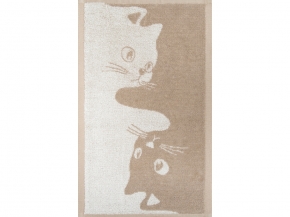 1с105.513ж2 Инь-ян-коты(лен3) Полотенце махровое 50х30 см