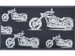 6с104.411ж1 Мото-паттерн(антрацит) Полотенце махровое 67х40см