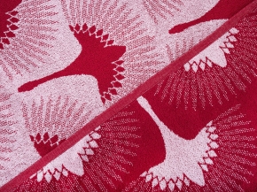 3с109.411ж1 Китайский журавль (бордо5) Плед 208х150 см