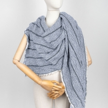 20С160-ШР/039/у 165*50 Палантин цв. 70 рис. 2 серо-голубой