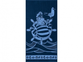 6с102.413ж1 Капитан (темно-синий6) Полотенце махровое 81х160см