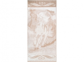 6с102.511ж2 Огненная лошадь (лен3) Полотенце махровое 67х150см