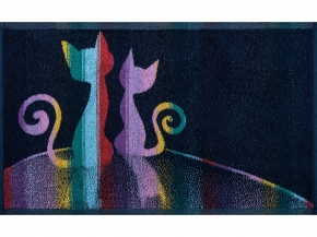 6с104.411ж1 В тишине (темно-синяя радужка) Полотенце махровое 67х40см