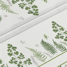Рогожка набивная рис. 2301/1 Ботаника (светлая скатерть), 150см