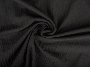 Ткань VT-11481/C#3 Крэш Батист черный, ширина 140см