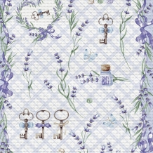Вафельное полотно набивное п/грунт арт. 60 рис. 62009/1 Лаванда, 50см