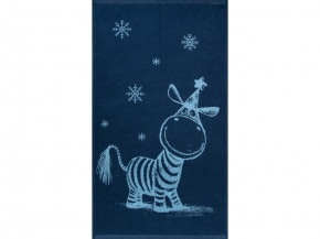 6с103.412ж1 Зебруся(джинс) Полотенце махровое 50х90см