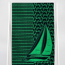 6с102.413ж1 Шхуна (темно-синий7) Полотенце махровое 81х160см