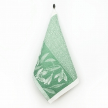 22С141-ШР 43*70 Полотенце "Подснежники-2"  цв. 84 рис. 904 цв зеленый