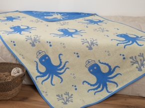 5с081.400.1 Осьминожка-морячок (3-рег.в) Плед 103х160 см