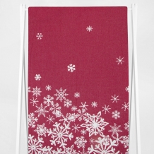 9с23.111ж1 Снежинки-арт(ДТЭ бордовый) Полотенце х/б 50х140см