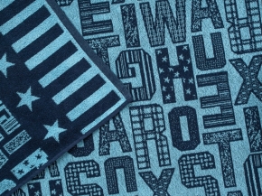 3с109.412ж1 Letters(т.синий2) Плед 208х200 см