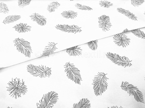 Тик набивной смесовый 80/20 рис. 2200 WHITE 236622, 220см