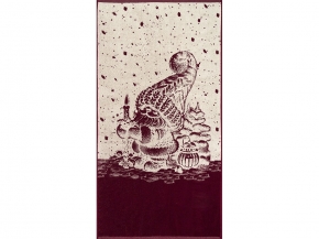 6с102.413ж1 Рождественской ночью  (кр.дерево1) Полотенце махровое 81х160см